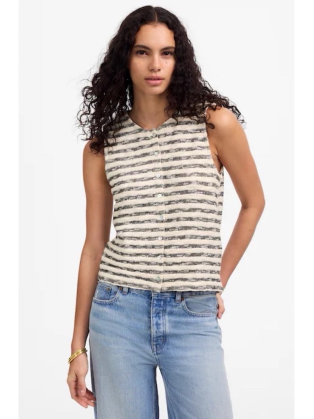 Madewell Knit Striped Sweater Vest